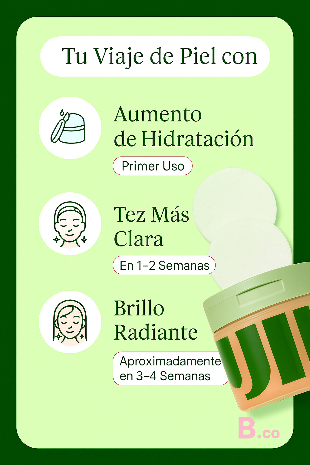 JIYU Almohadillas faciales 50+50 (Gratis)